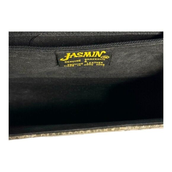 Vintage Jasmin Snakeskin Leather Clutch & Shoulder Bag - Picture 3 of 6